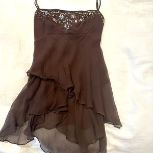 BCBGMAXAZRIA Silk tie-back tank top - Small